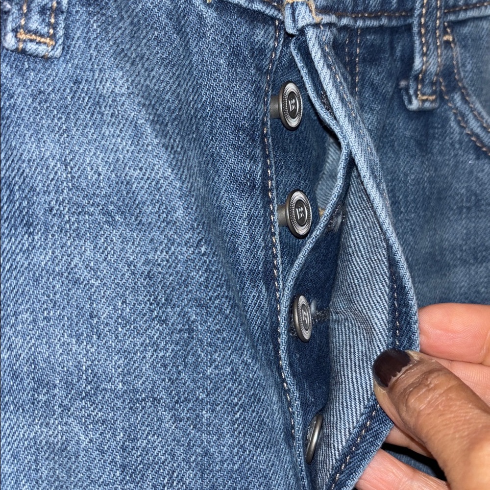Banana Republic NWT Petite Blue wide leg Jeans. - Picture 10 of 14
